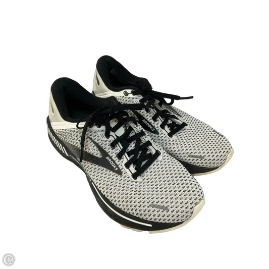 Shoes Athletic By Brooks In Black & White, Size: 8.5