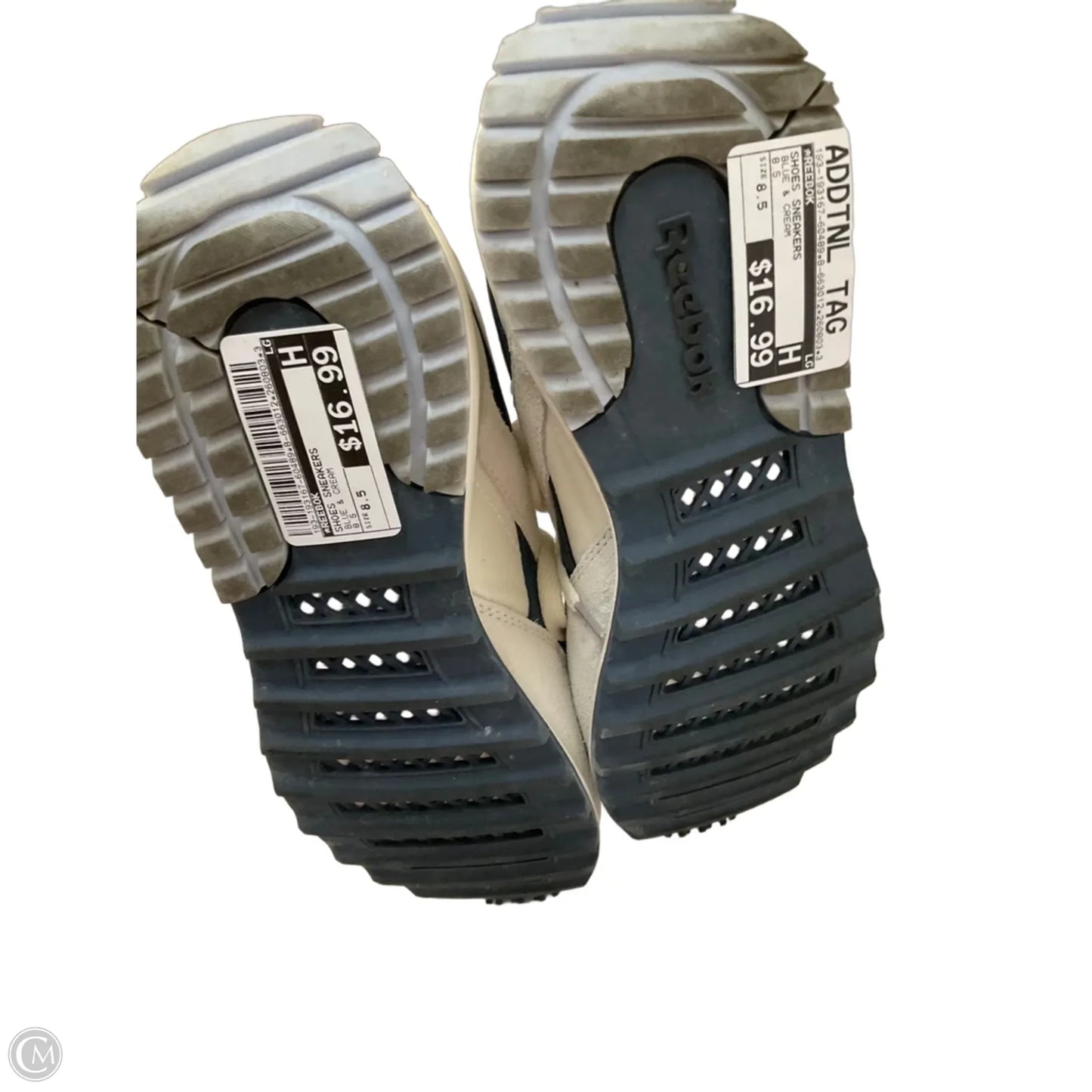 Shoes Sneakers By Reebok In Blue & Cream, Size: 8.5
