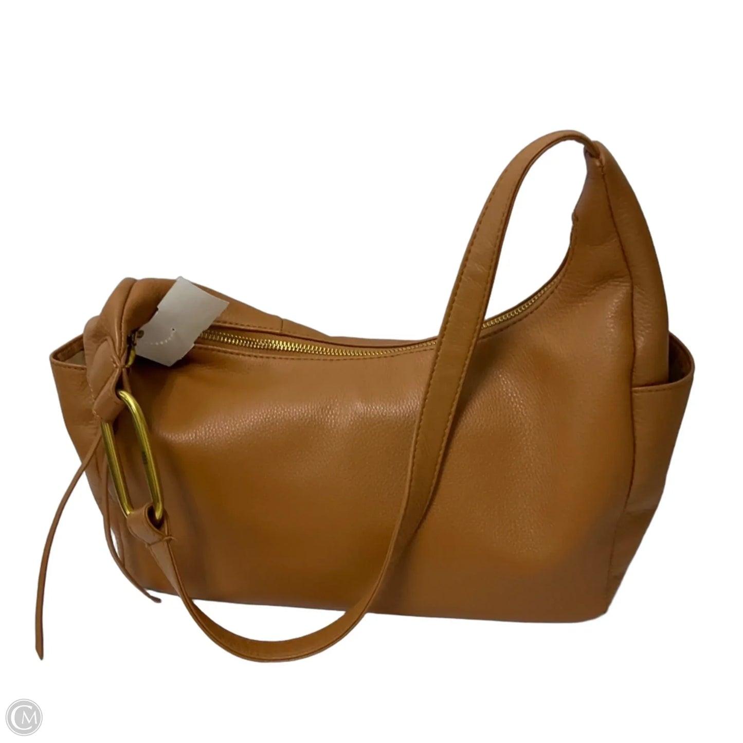 Handbag Leather By Hobo Intl, Size: Medium
