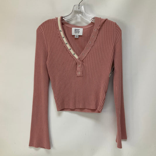 Pink Top Long Sleeve Bdg, Size M