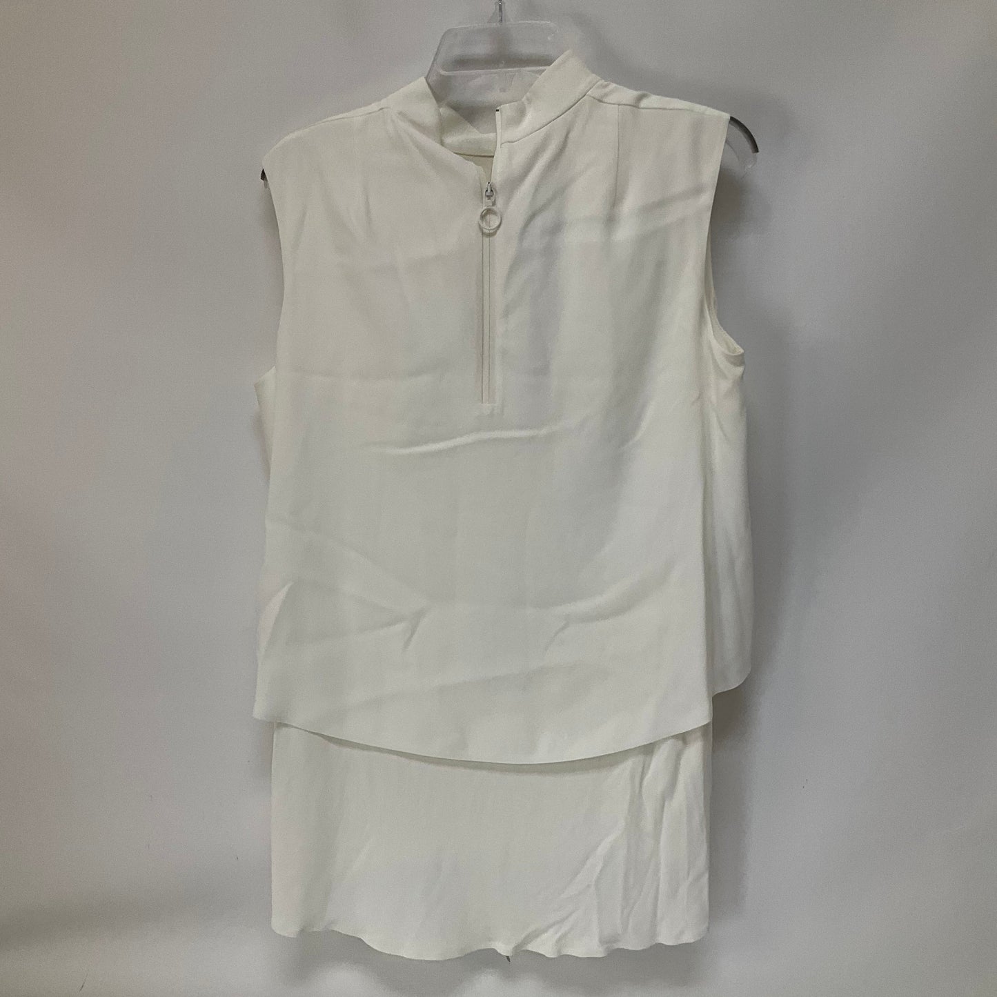 Cream Top Sleeveless Akris, Size L