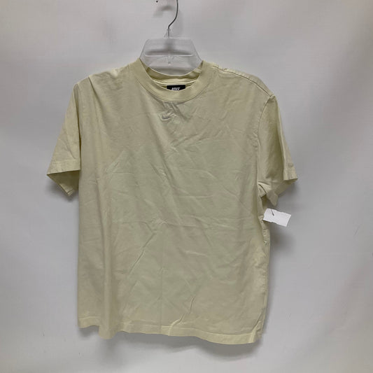 Yellow Athletic Top Short Sleeve Nike Apparel, Size M