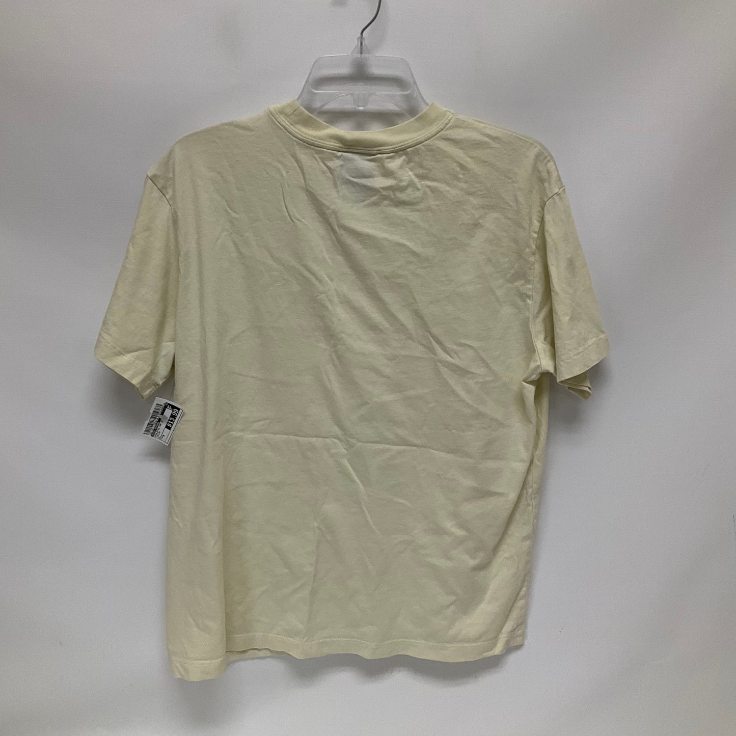 Yellow Athletic Top Short Sleeve Nike Apparel, Size M