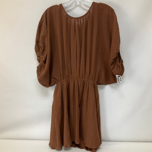 Brown Dress Casual Short Aerie, Size M