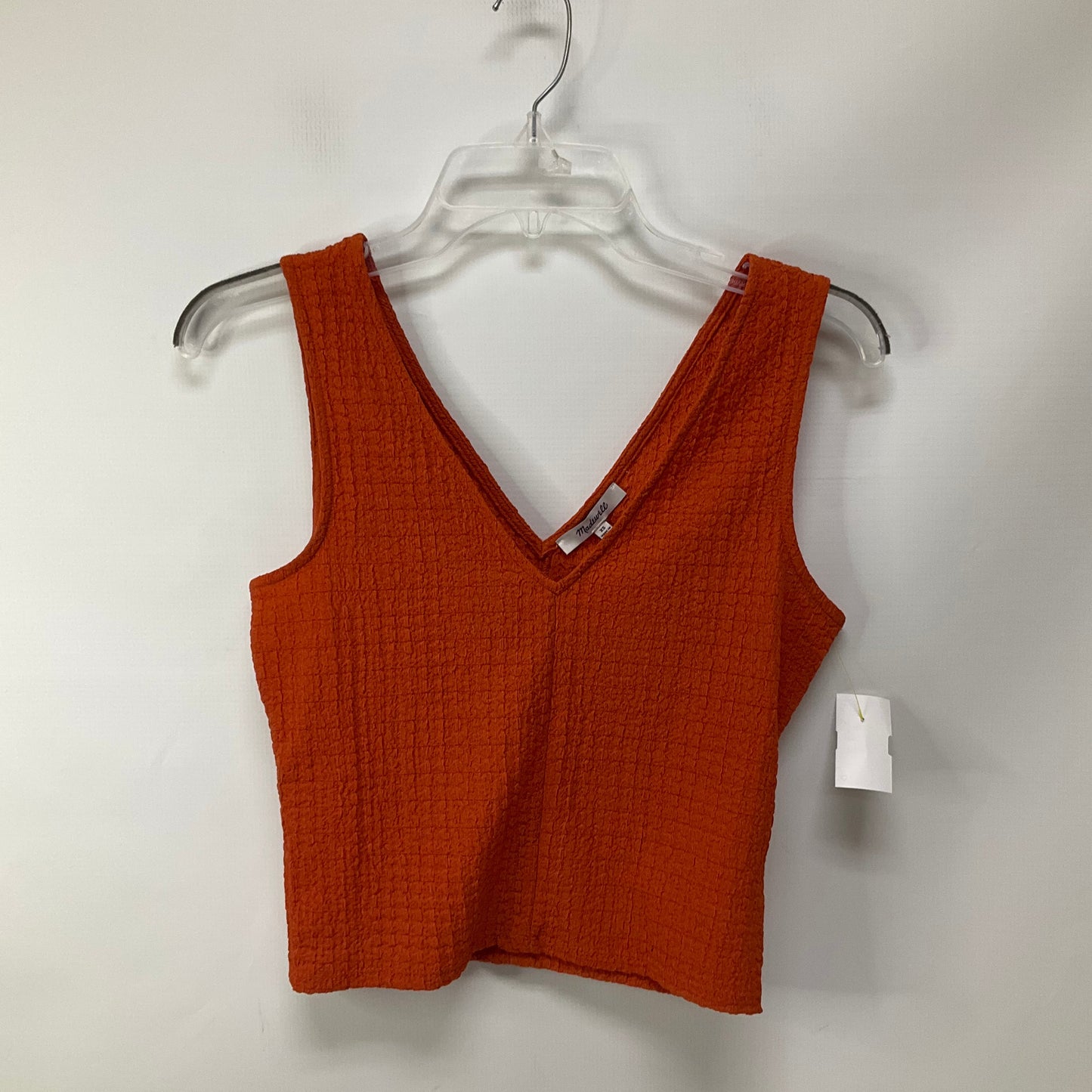 Top Sleeveless By Madewell In Orange, Size: Xs