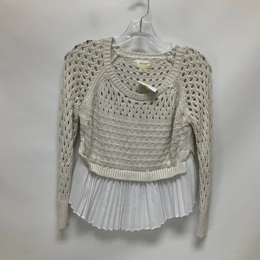 Sweater By Maeve In White, Size: S