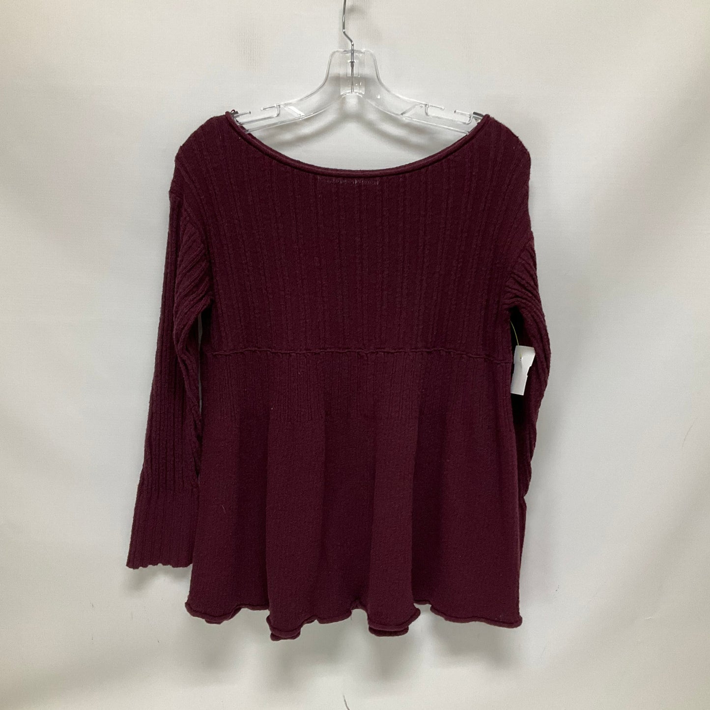 Top Long Sleeve By Free People In Purple, Size: Xs