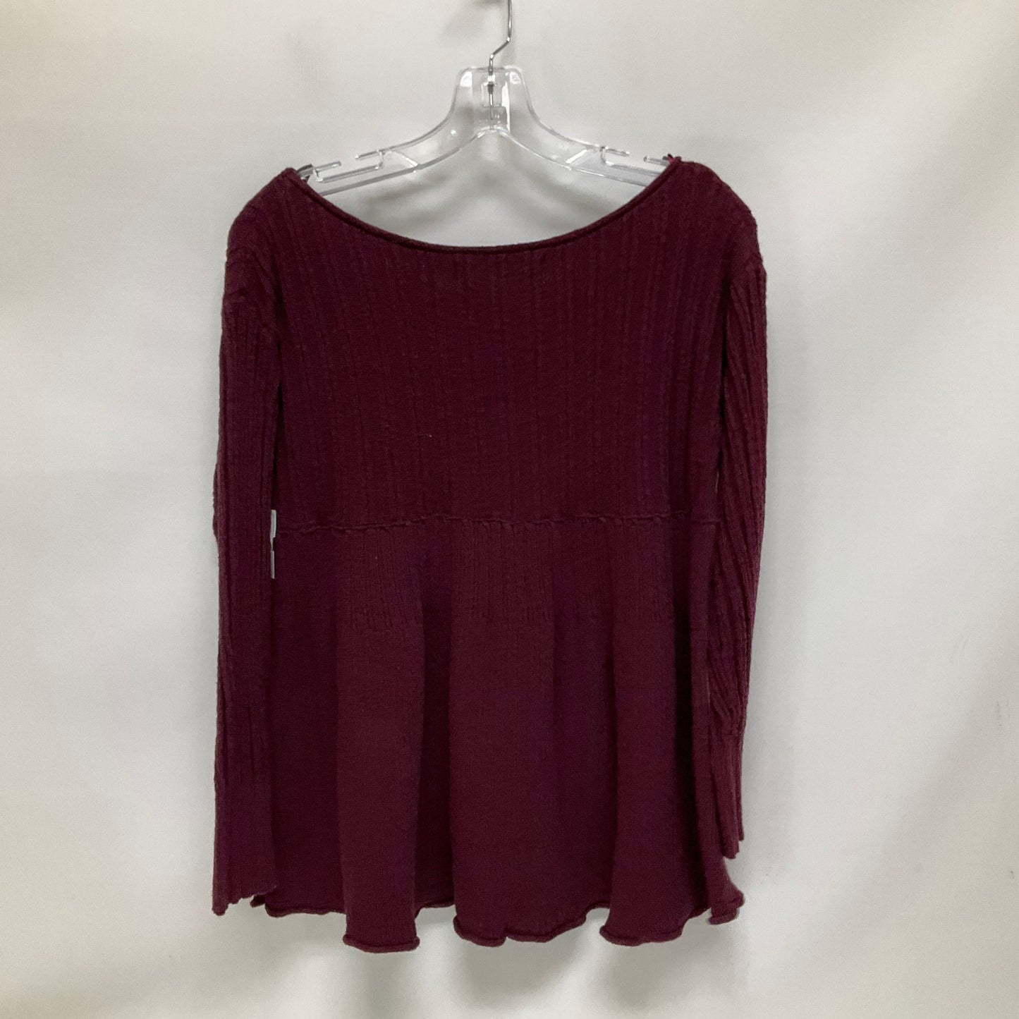 Top Long Sleeve By Free People In Purple, Size: Xs