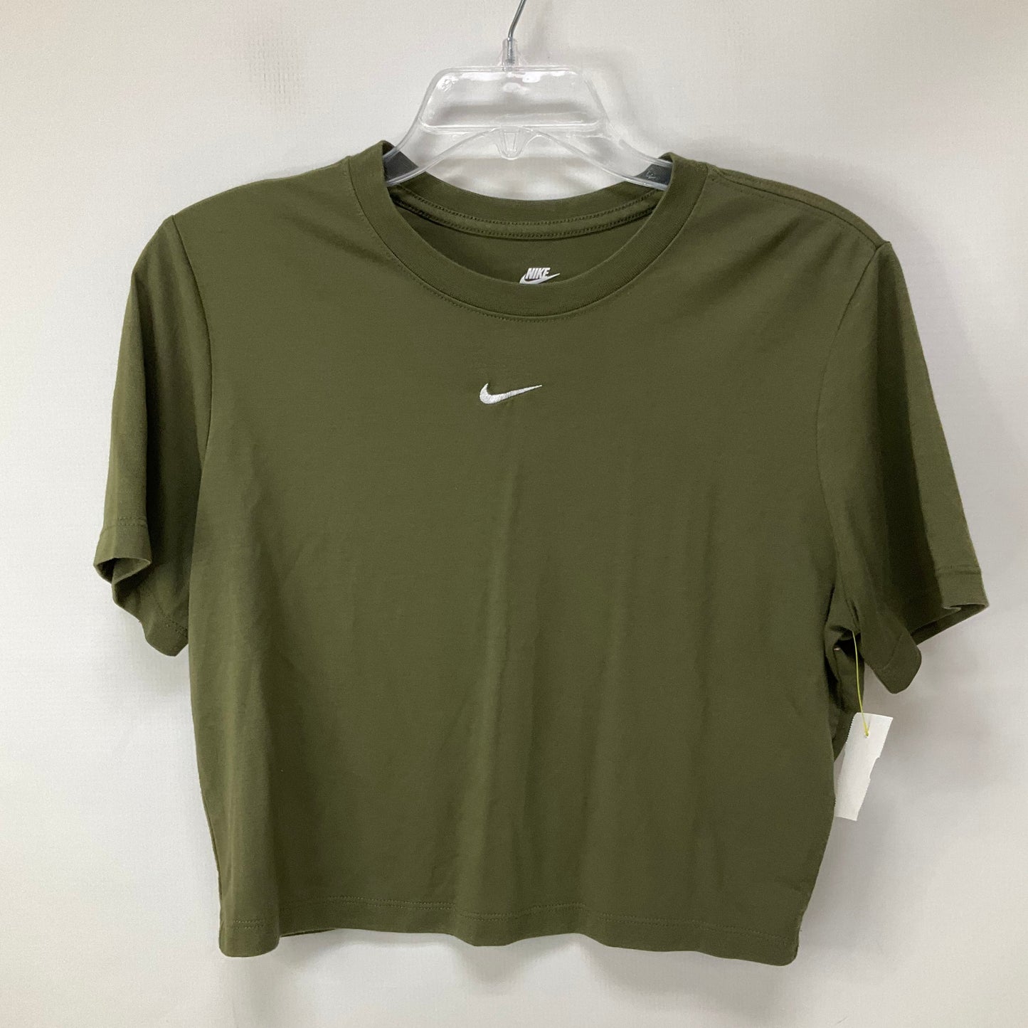 Athletic Top Short Sleeve By Nike Apparel In Green, Size: L