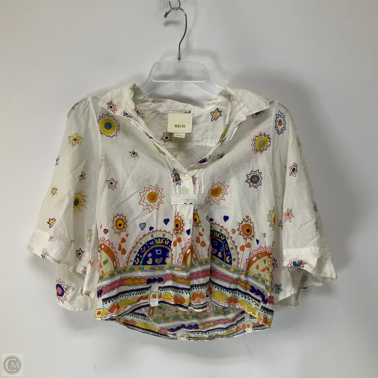 Top Long Sleeve By Maeve In Multi-colored, Size: Xs