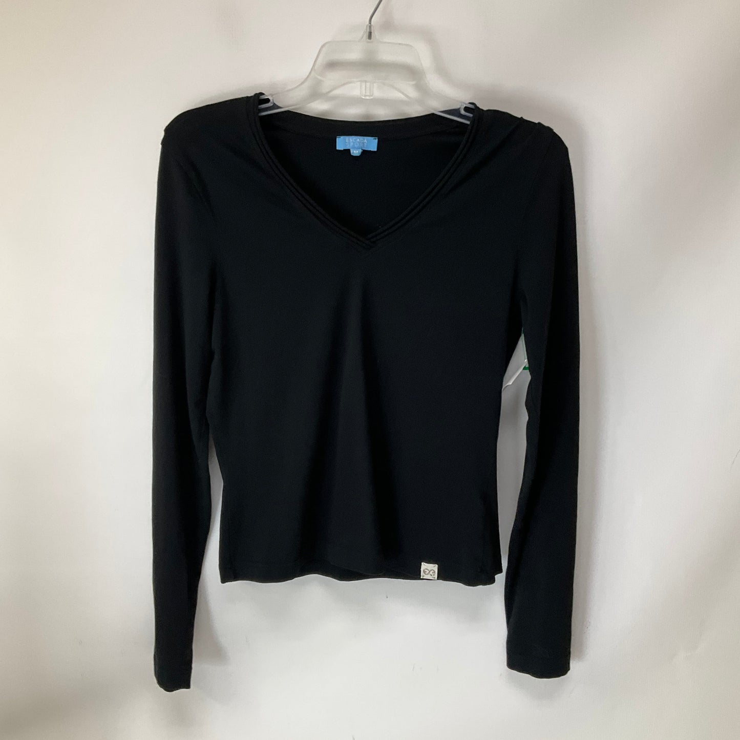 Top Long Sleeve By Escada In Black, Size: M