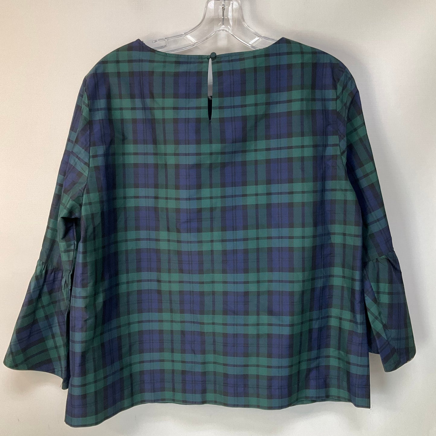 Top Long Sleeve By Vineyard Vines In Plaid Pattern, Size: 10