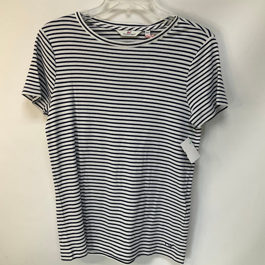 Top Short Sleeve By Vineyard Vines In Striped Pattern, Size: M