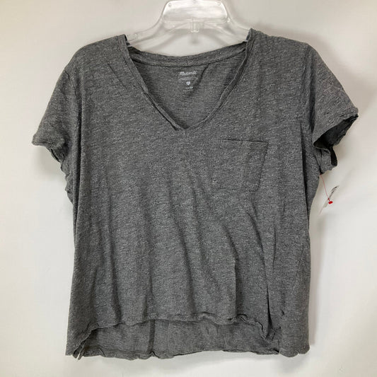 Top Short Sleeve Basic By Madewell In Grey, Size: 1x