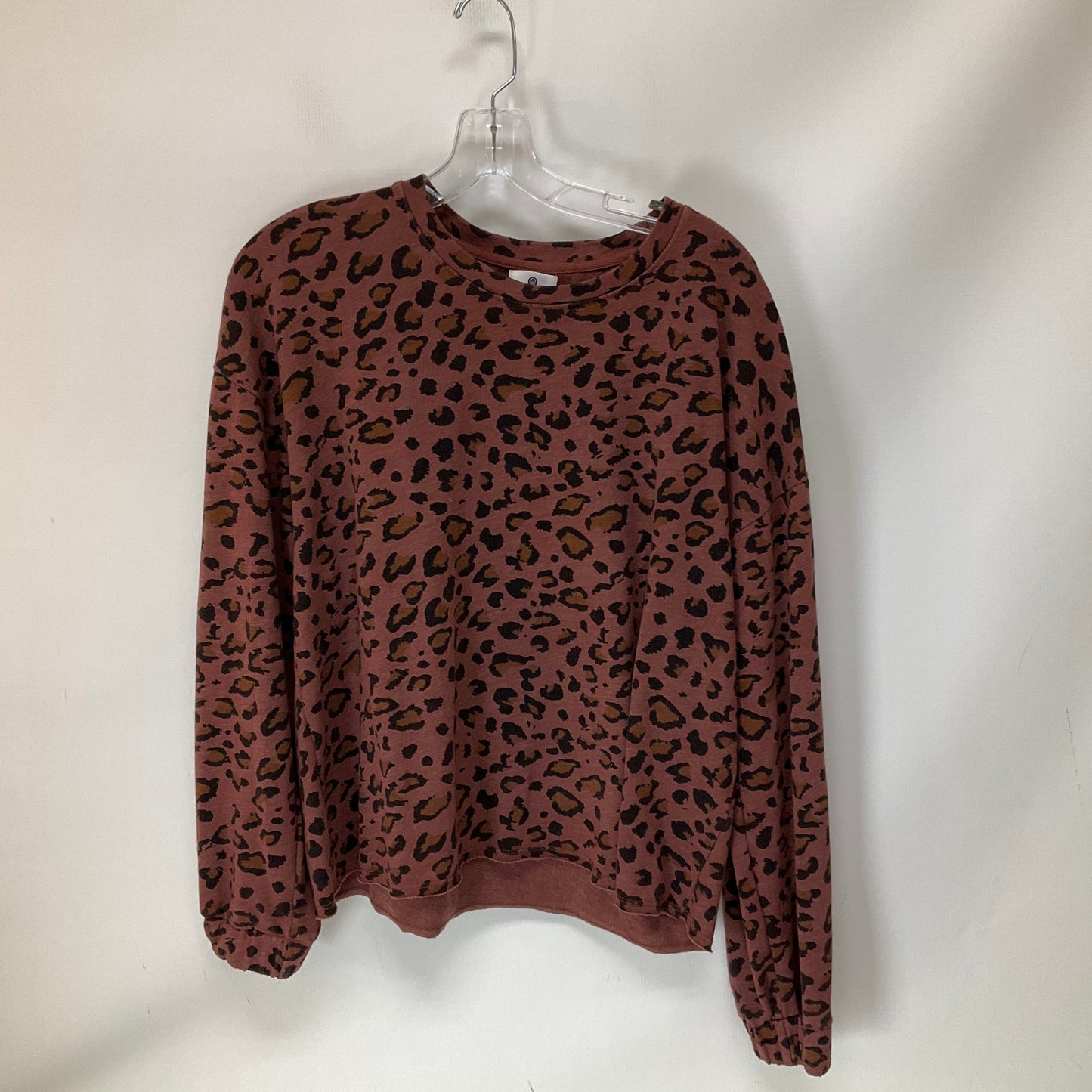 Sweatshirt Crewneck By Sundry In Animal Print, Size: Xs