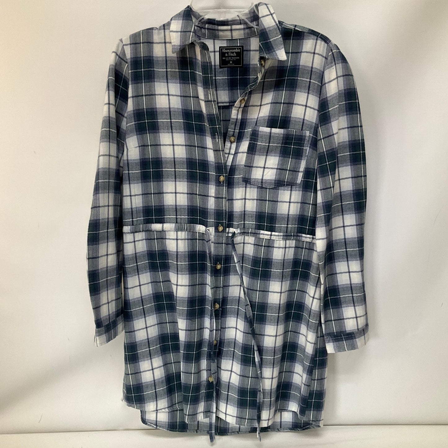 Dress Casual Short By Abercrombie And Fitch In Plaid Pattern, Size: M