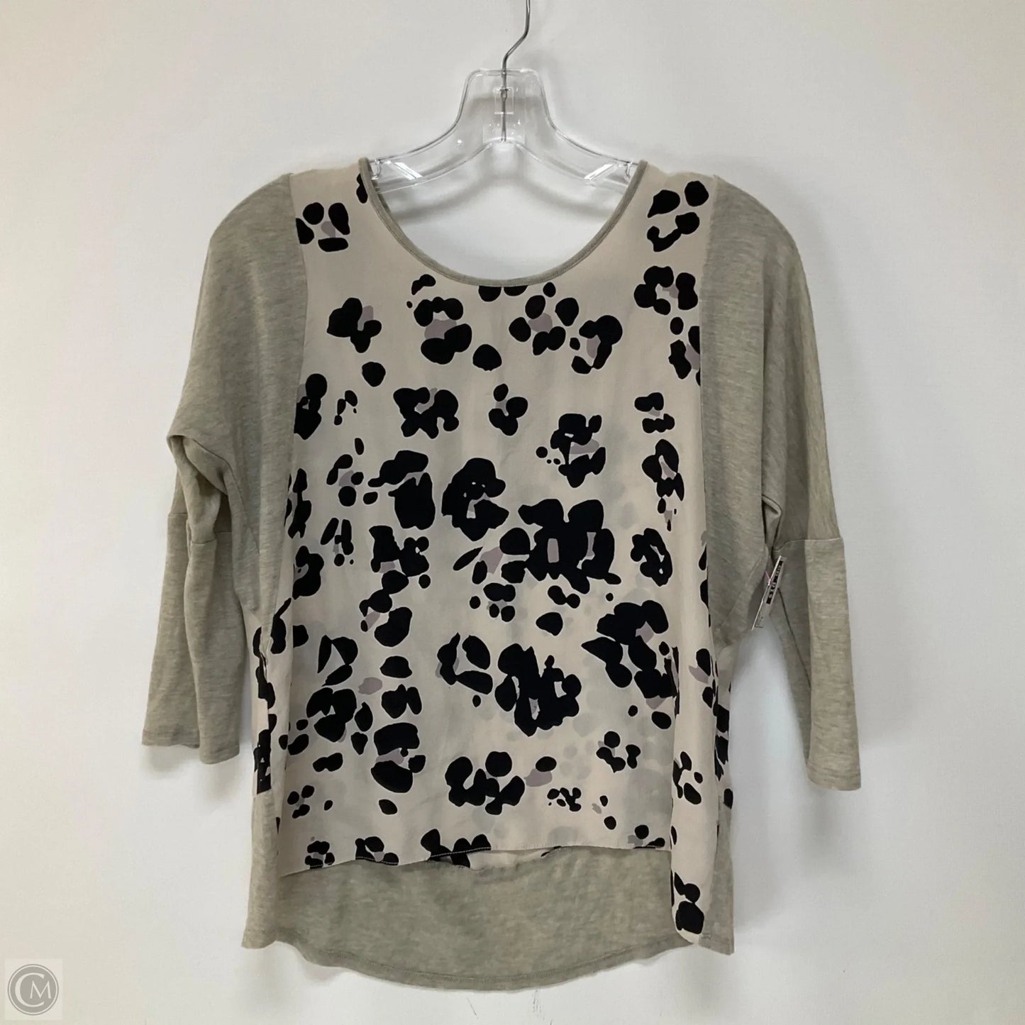 Top Long Sleeve By Rebecca Taylor In Animal Print, Size: S