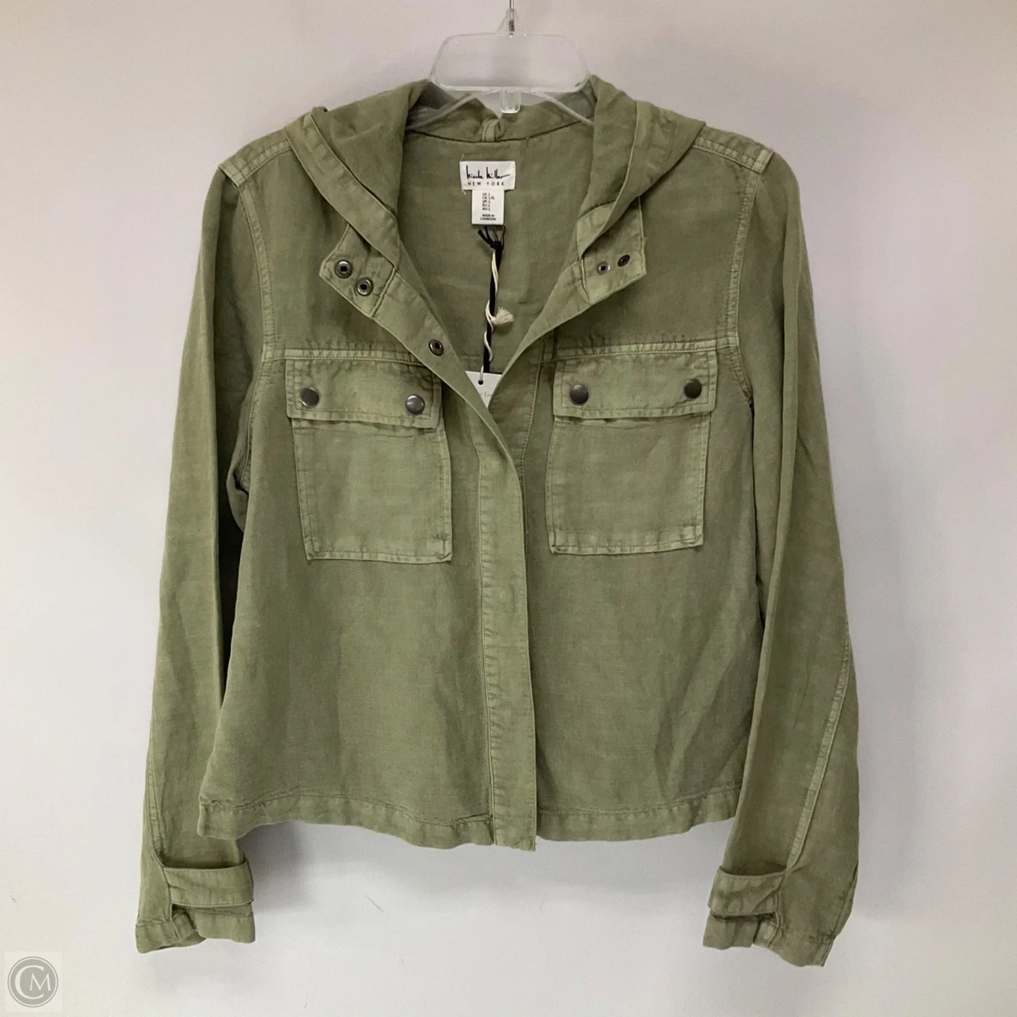 Jacket Utility By Nicole By Nicole Miller In Green, Size: L