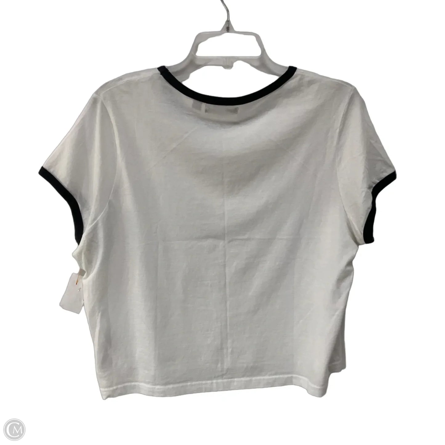 Top Short Sleeve Basic By Cme In White, Size: 2x