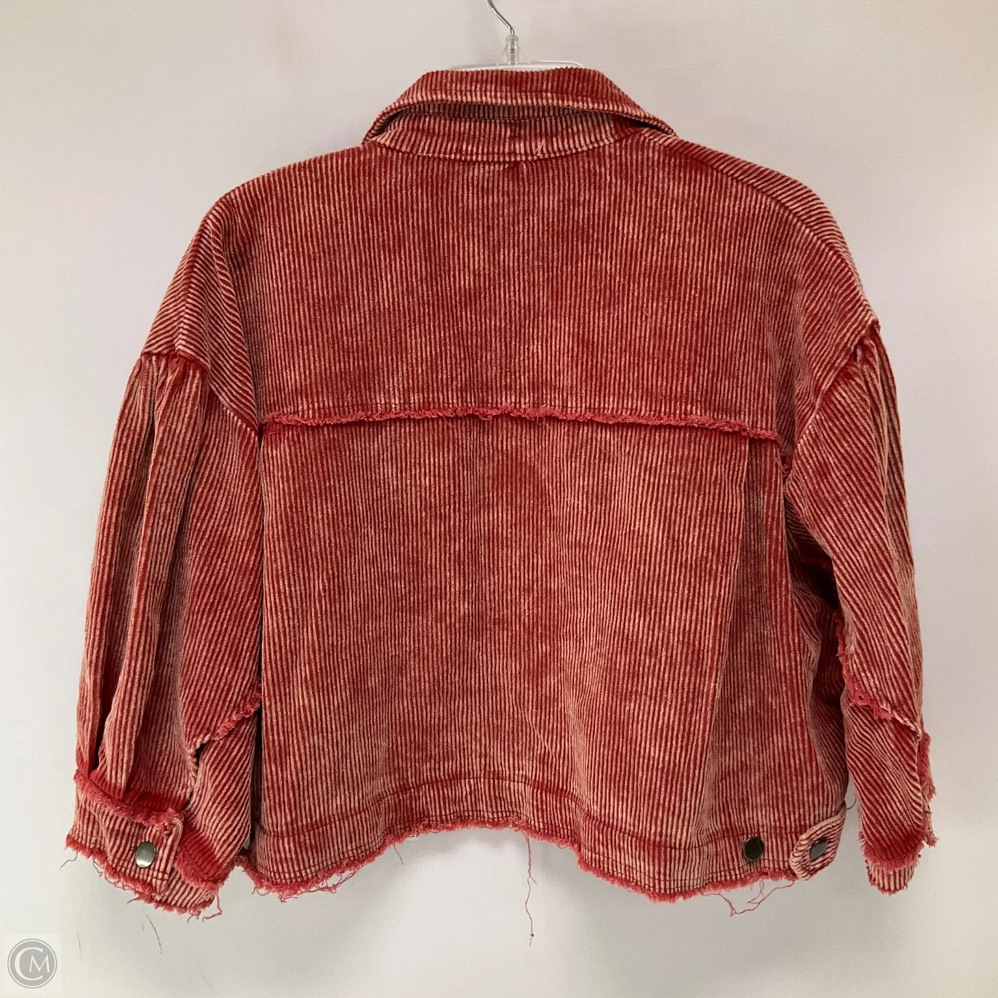Jacket Shirt By Pol In Red, Size: S