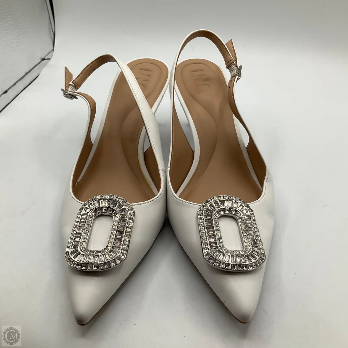 Shoes Heels Kitten By Inc In White, Size: 8.5