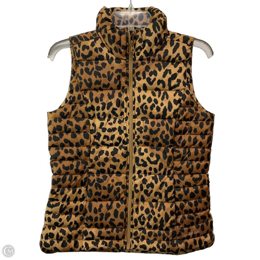 Vest Puffer & Quilted By Lands End In Animal Print, Size: Xs