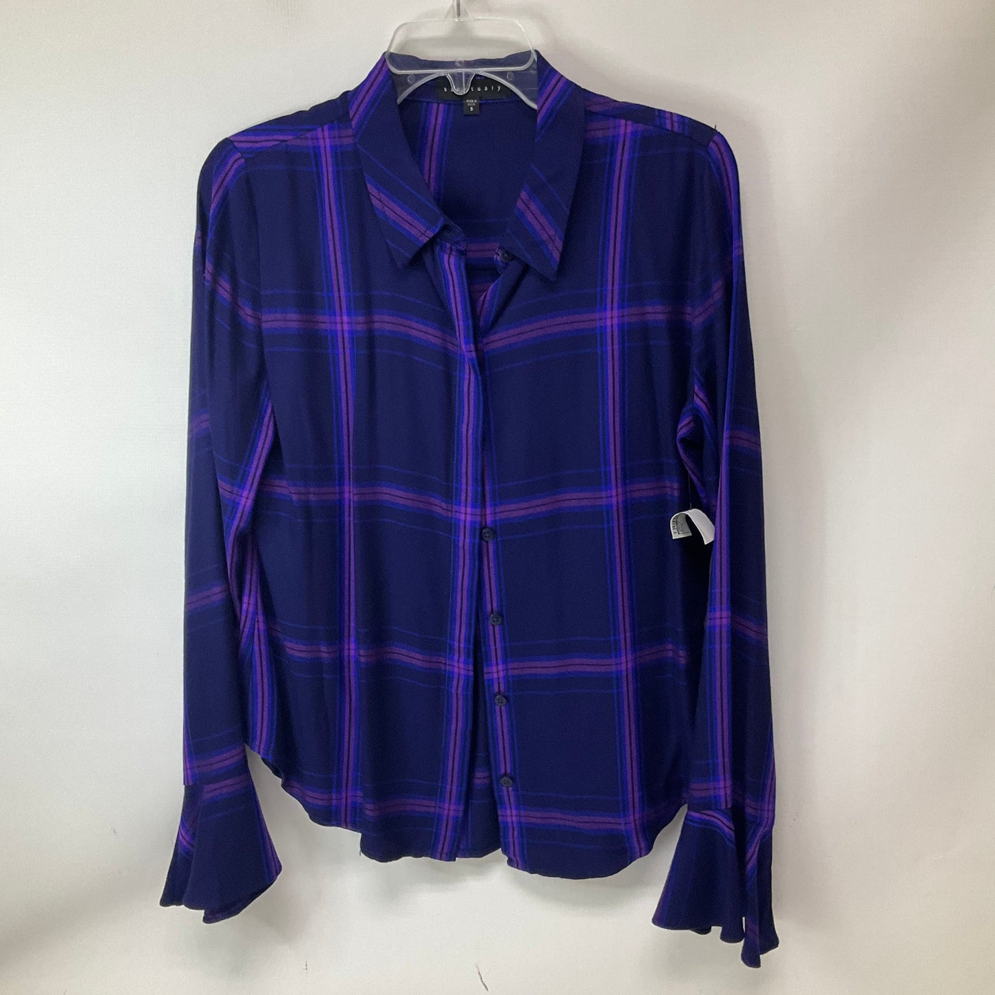 Top Long Sleeve By Sanctuary In Blue & Purple, Size: S