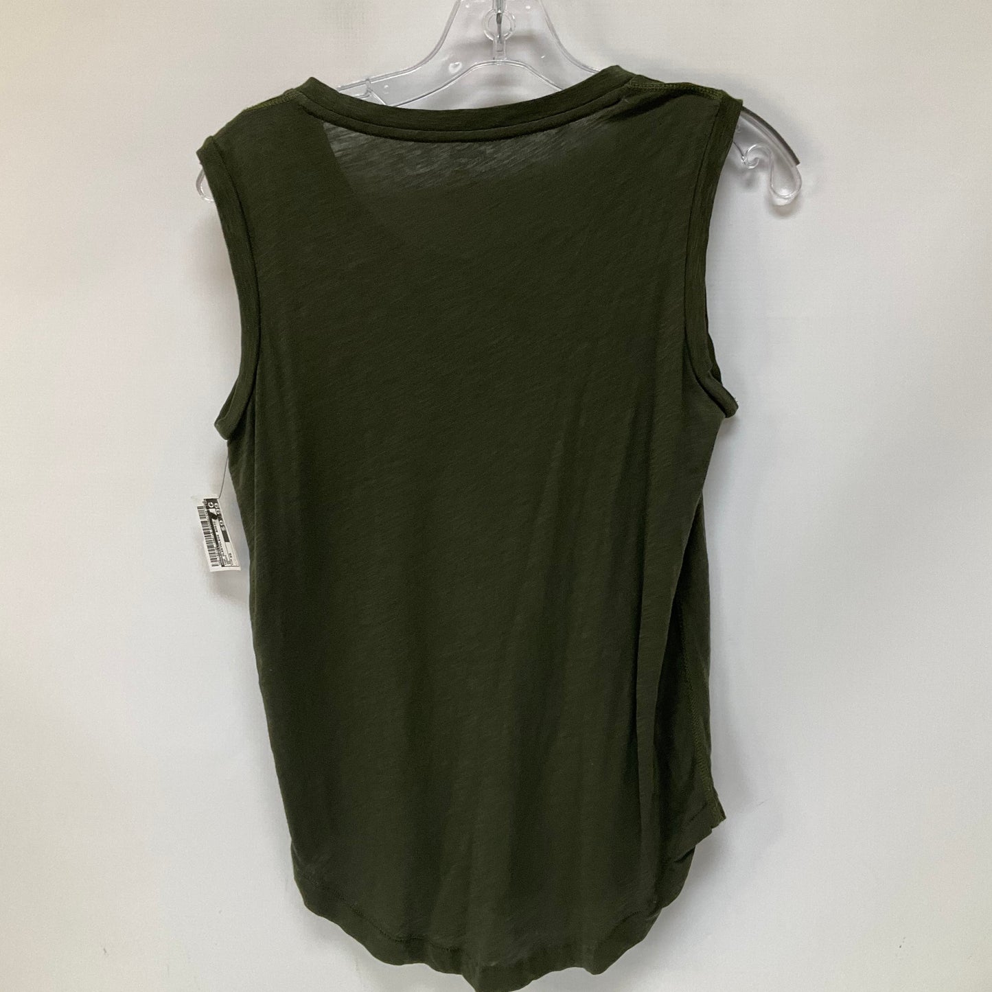 Green Top Sleeveless Basic Madewell, Size Xs