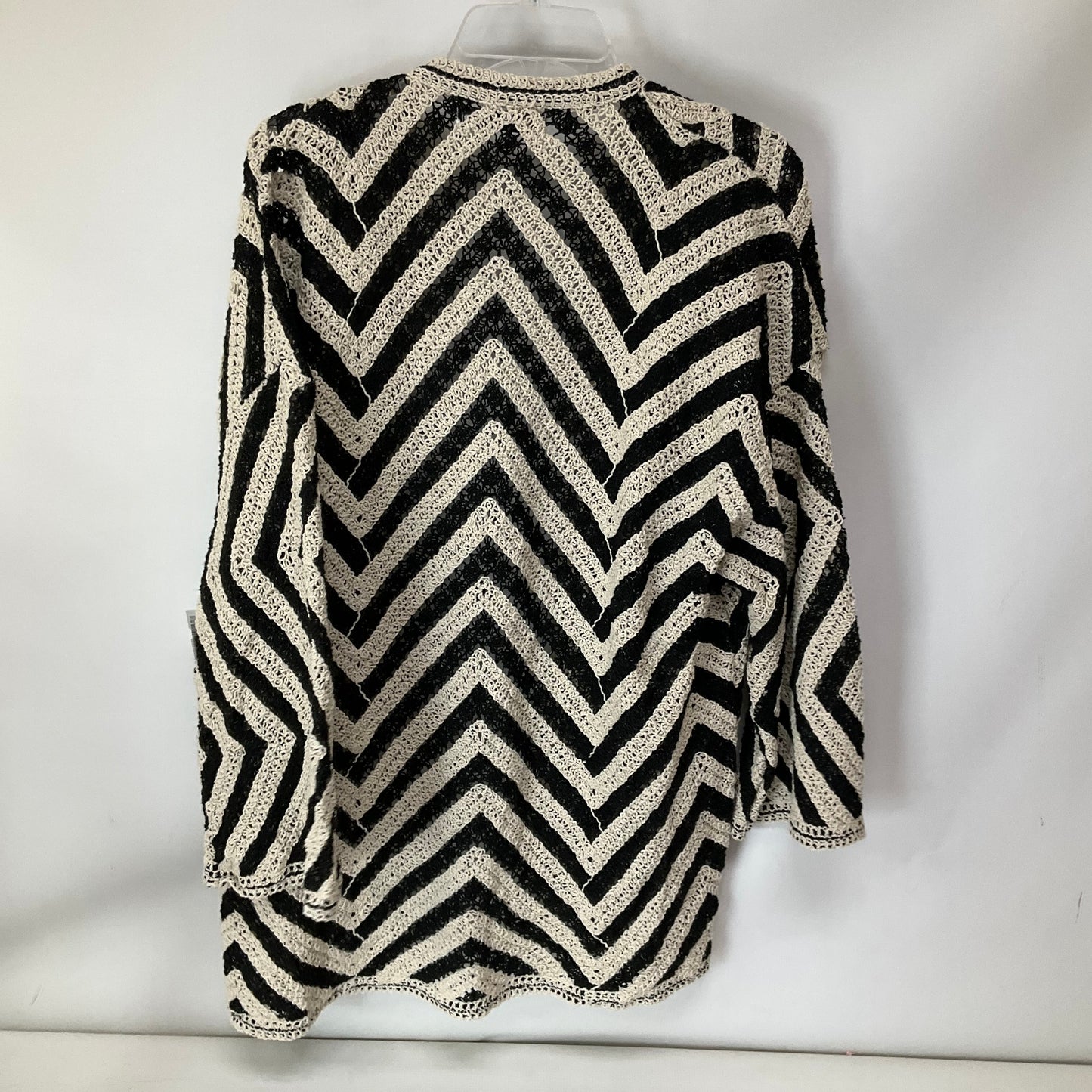 Cardigan By Zara In Black & Cream, Size: M