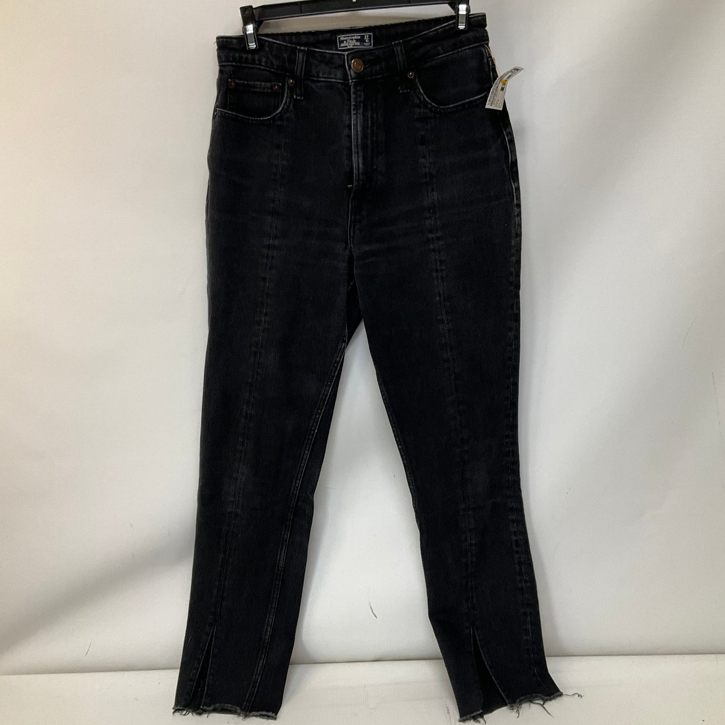 Jeans Skinny By Abercrombie And Fitch In Black Denim, Size: 4