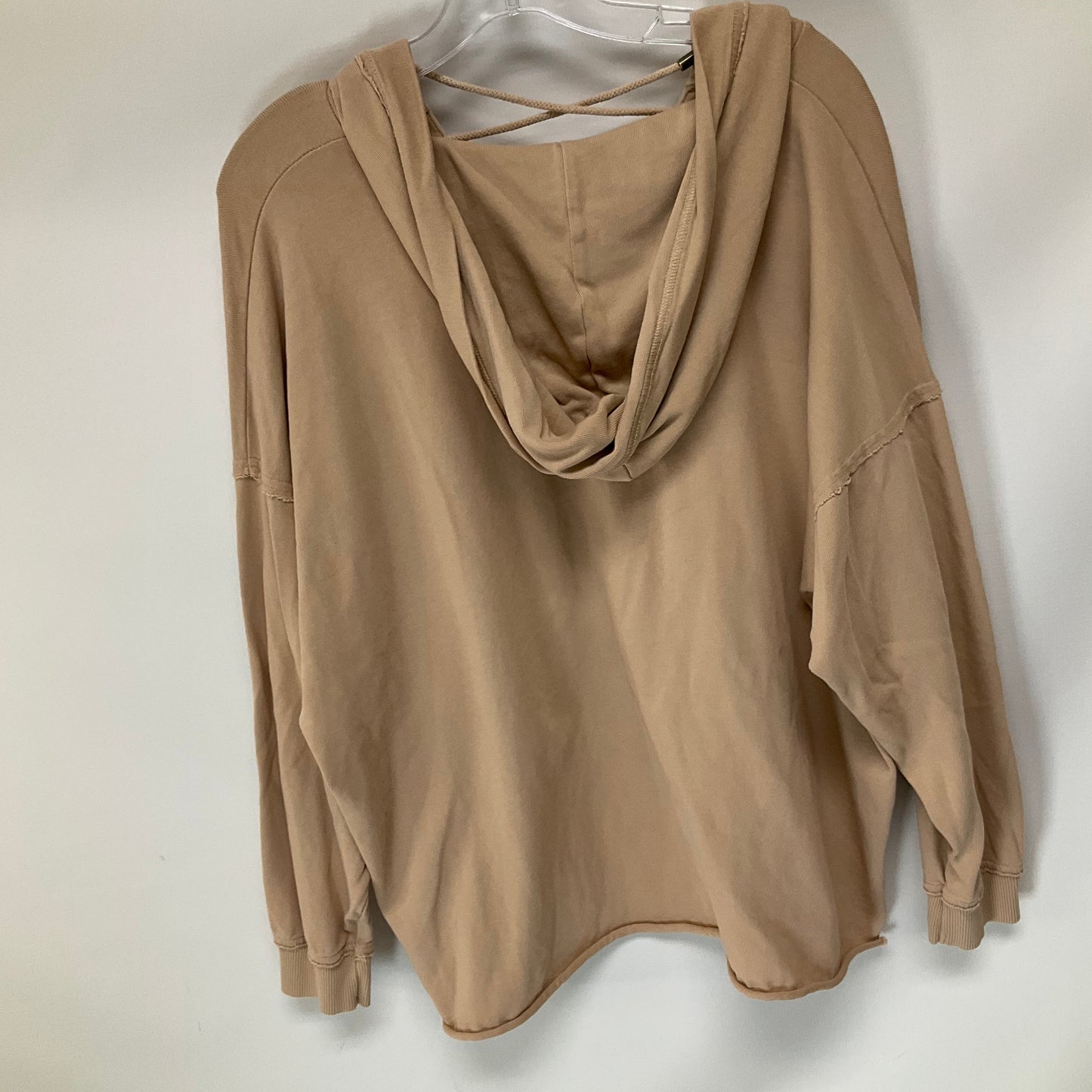 Sweatshirt Hoodie By Aerie In Tan, Size: S