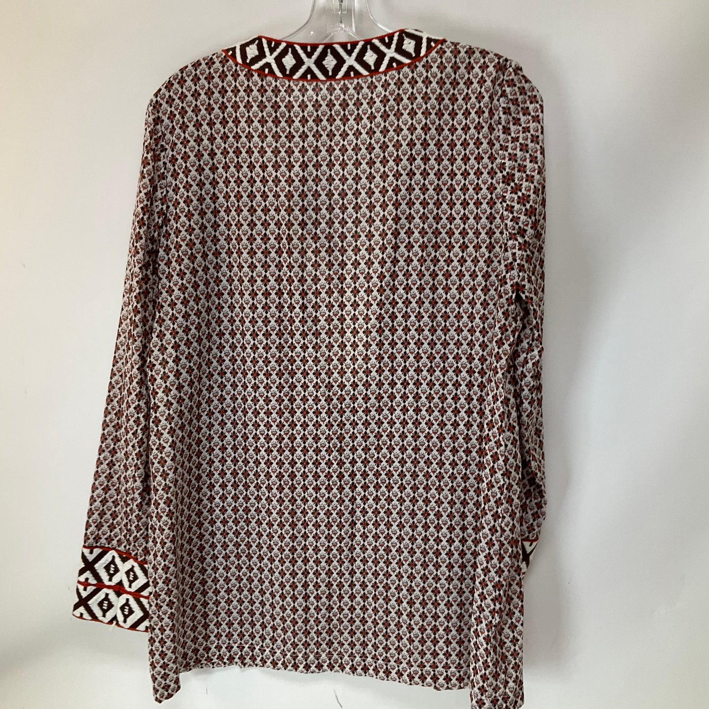 Top Long Sleeve By Tory Burch In Multi-colored, Size: L