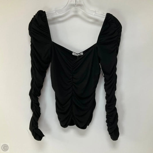 Top Long Sleeve By Reformation In Black, Size: S