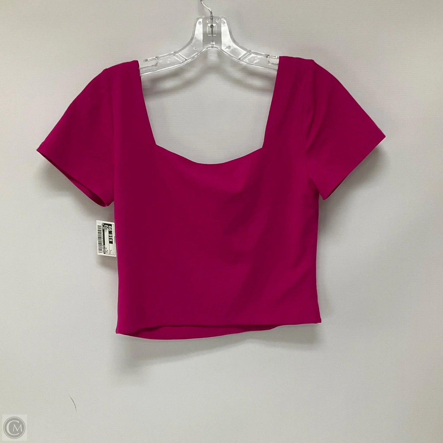 Top Short Sleeve By Babaton In Pink, Size: L