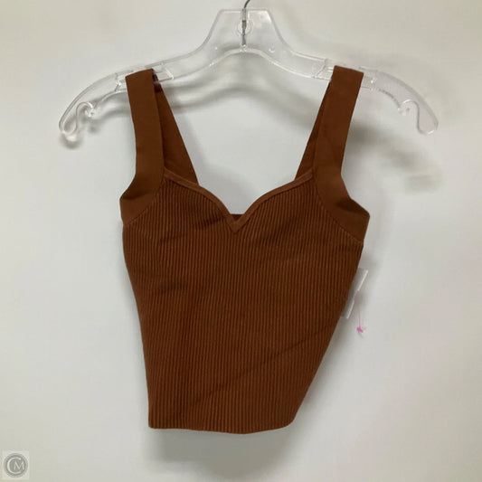 Top Sleeveless By Abercrombie And Fitch In Brown, Size: S