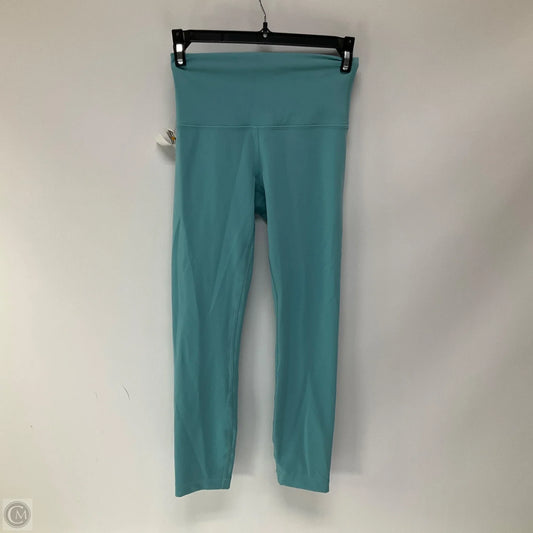 Athletic Leggings By Lululemon In Aqua, Size: 4