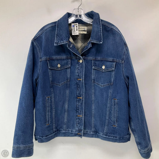 Jacket Denim By Madewell In Blue Denim, Size: Xxl