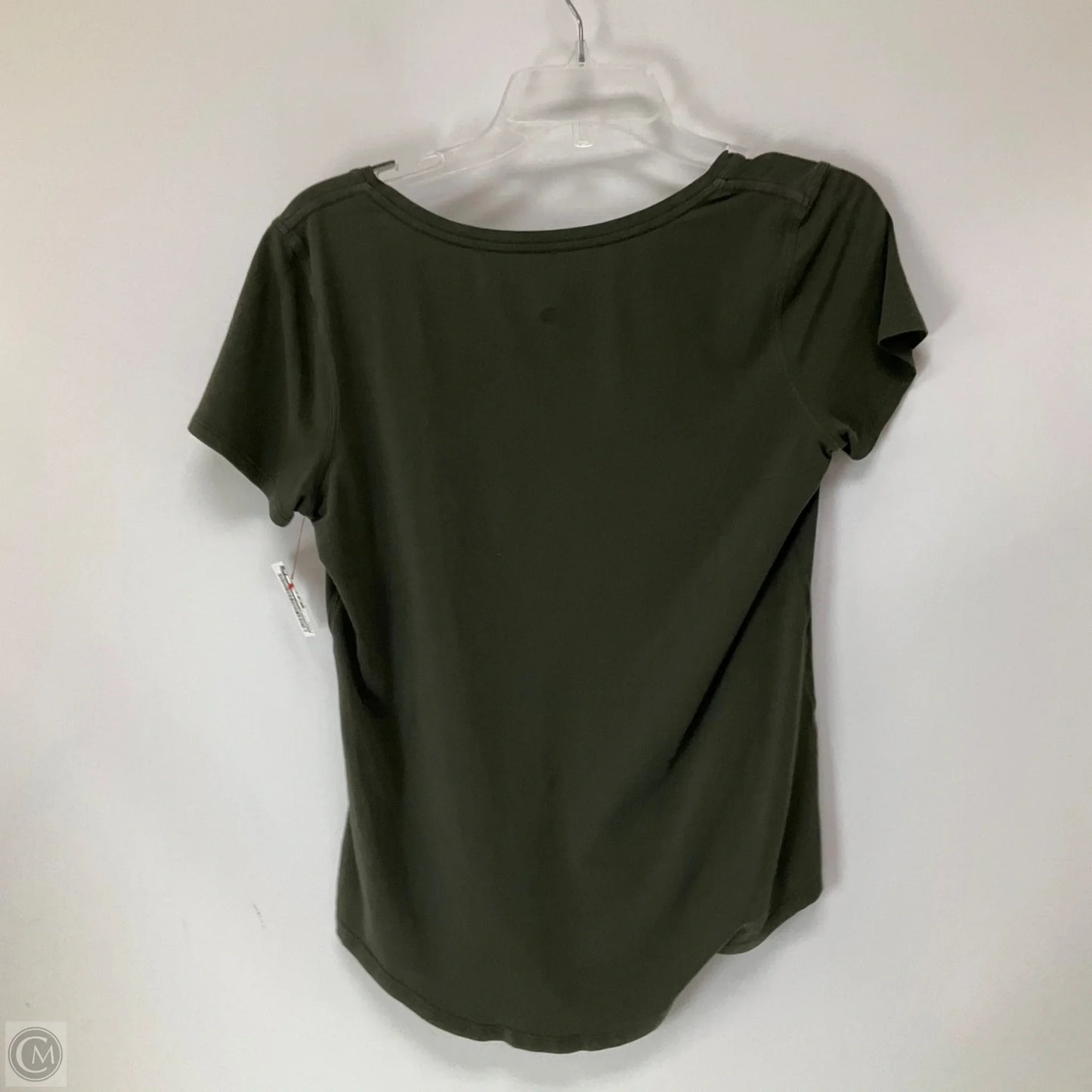Athletic Top Short Sleeve By Lululemon In Green, Size: 6