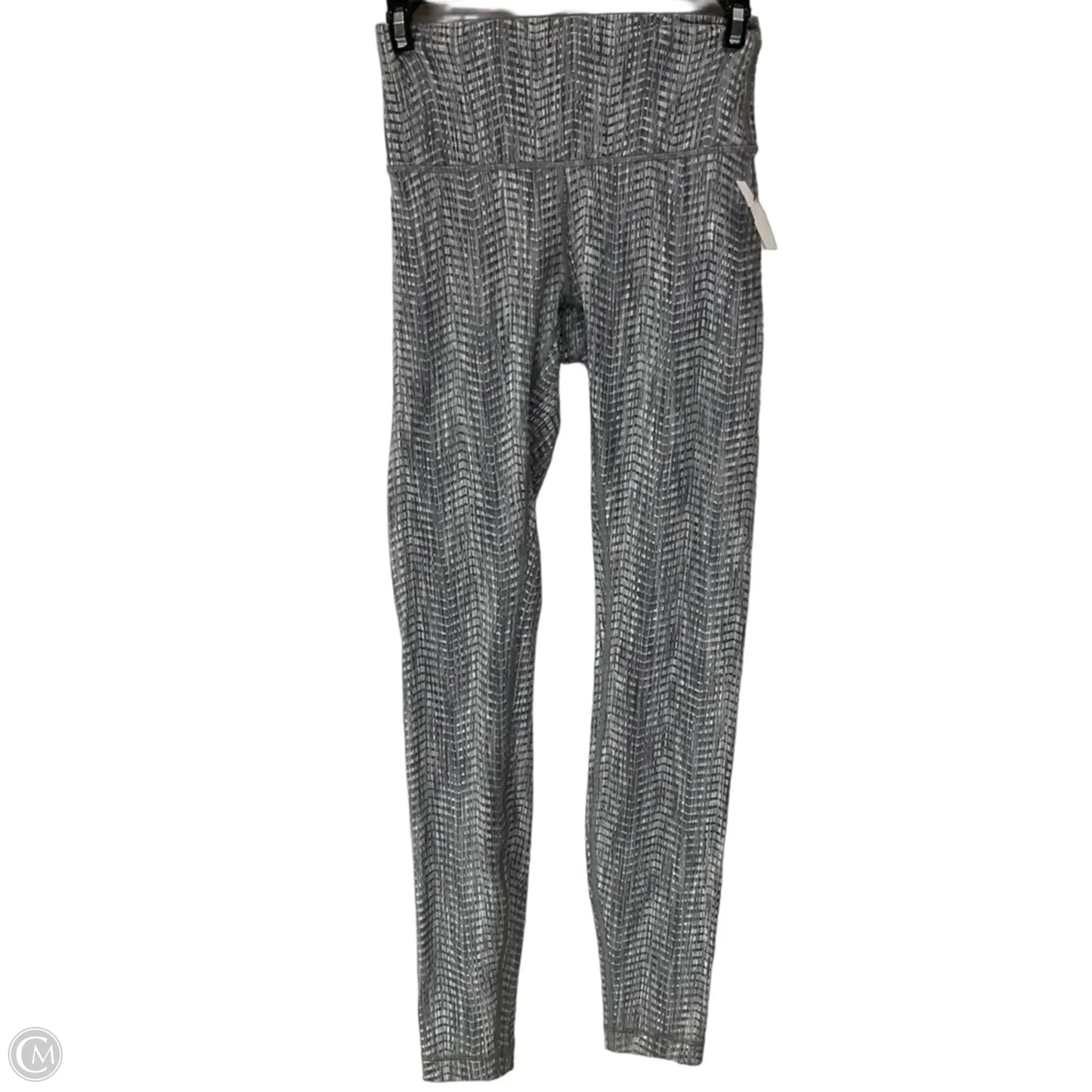 Athletic Leggings By Lululemon In Grey & White, Size: 4