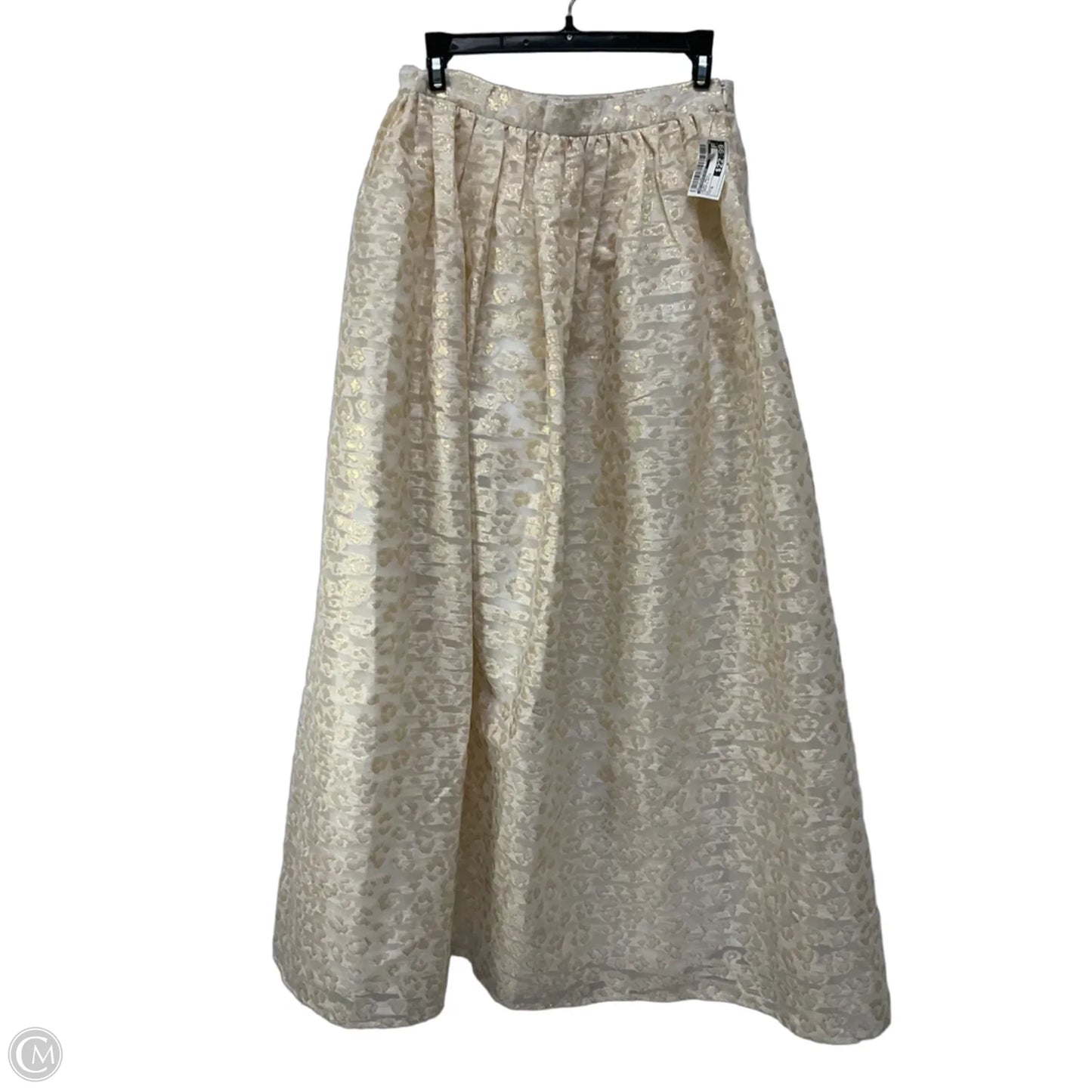 Skirt Maxi By Anthropologie In Cream & White, Size: S