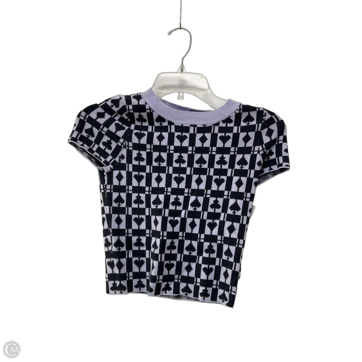 Sweater Short Sleeve By Maeve In Black & Purple, Size: Xs