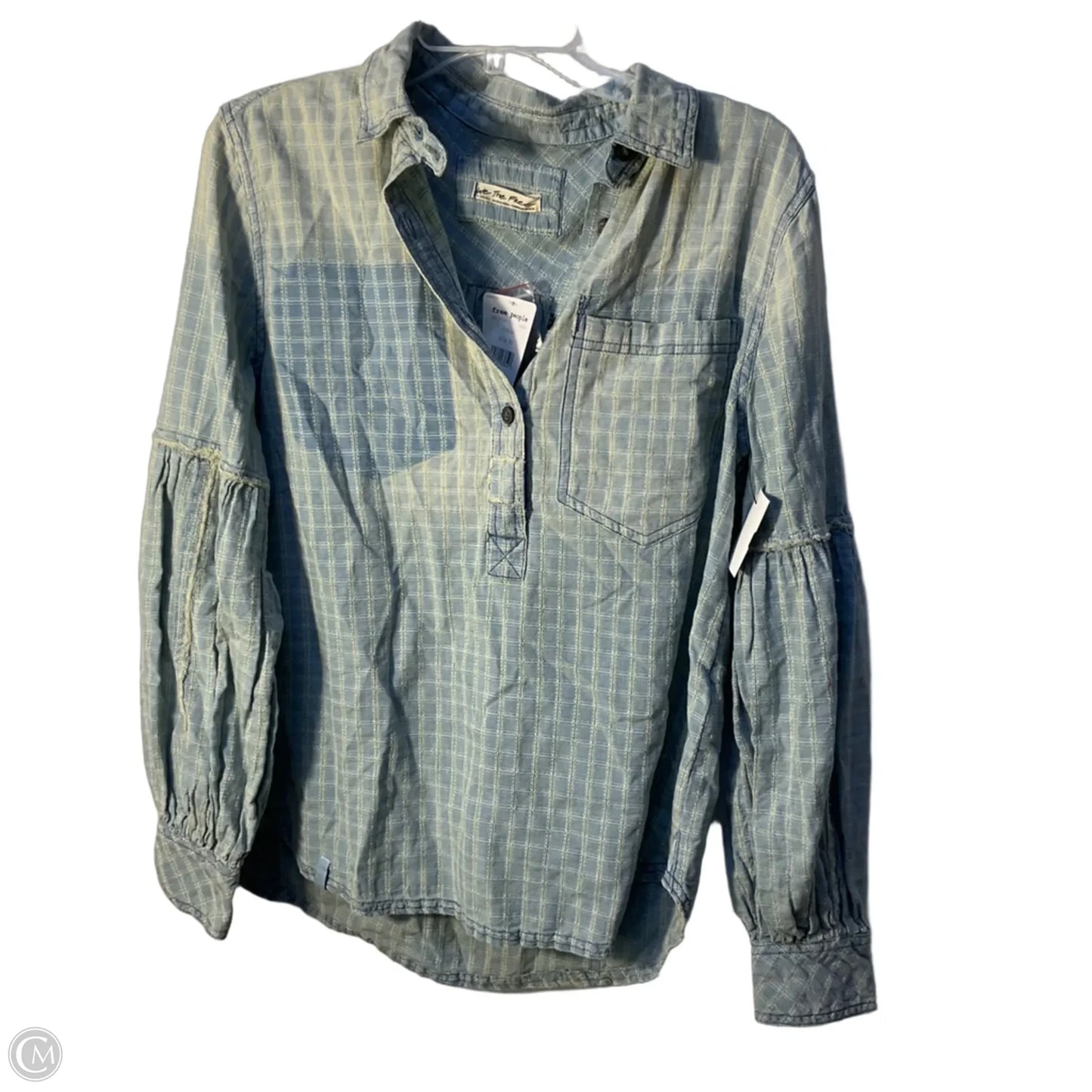 Top Long Sleeve By We The Free In Blue, Size: Xs