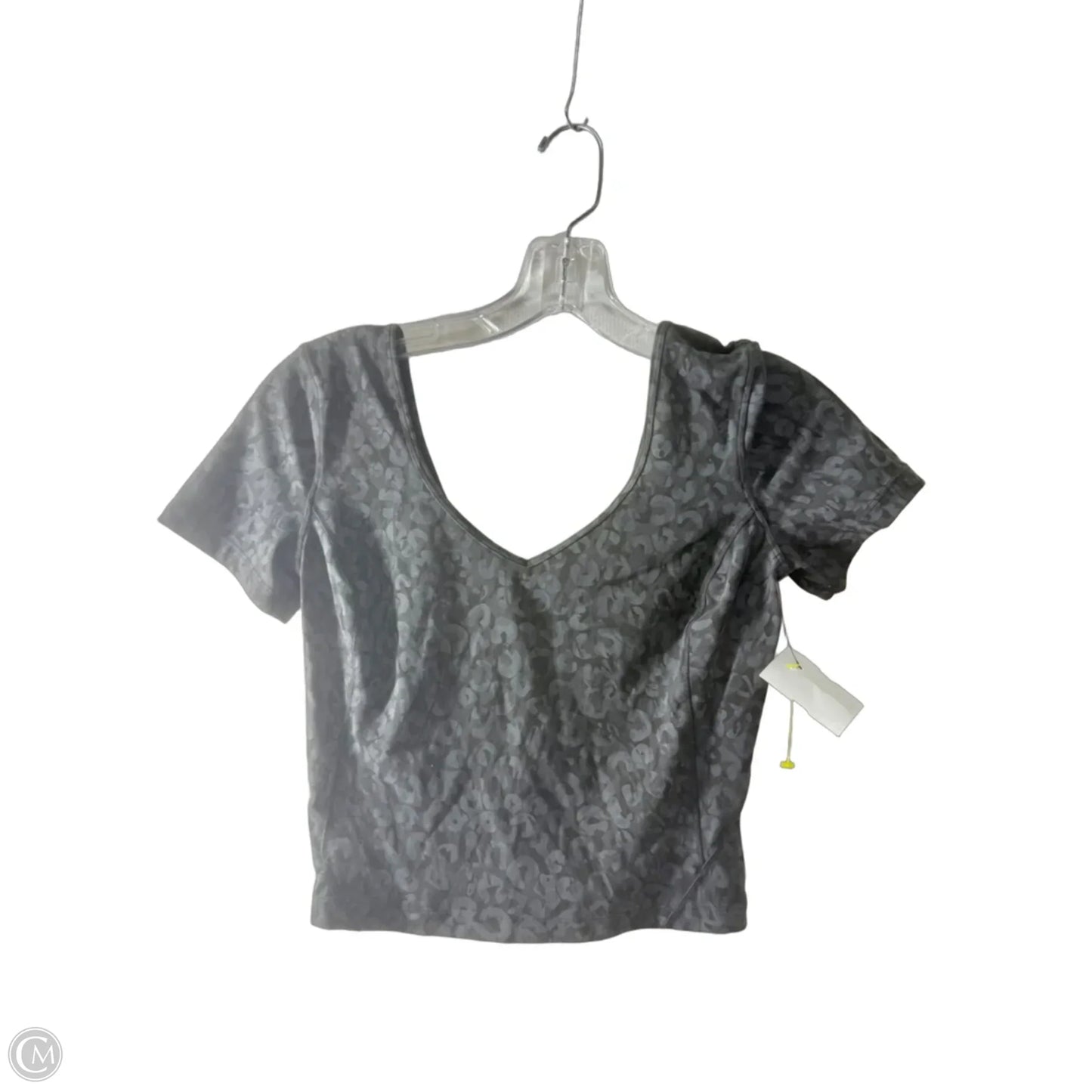 Athletic Top Short Sleeve By Lululemon In Animal Print, Size: 6