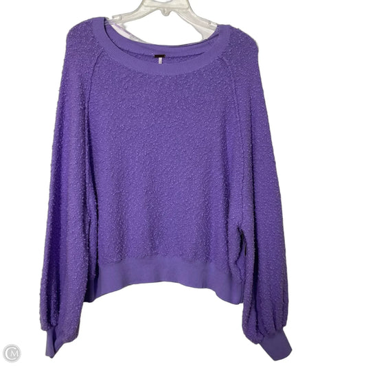 Top Long Sleeve By Free People In Purple, Size: Xs