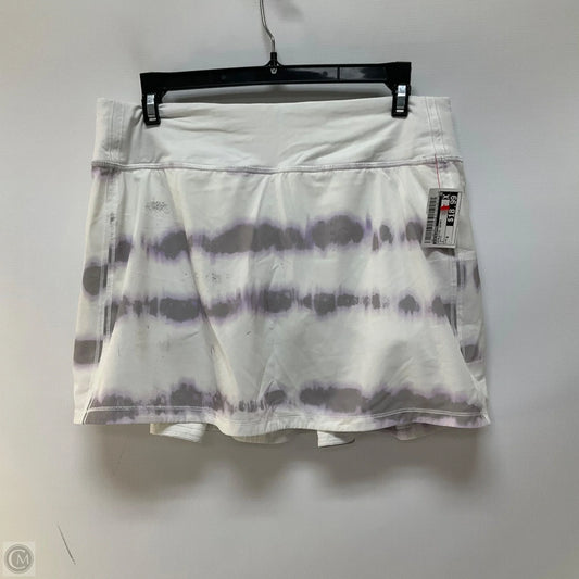 Athletic Skort By Lululemon In White, Size: 8