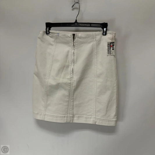 Skirt Mini & Short By Free People In White Denim, Size: 10