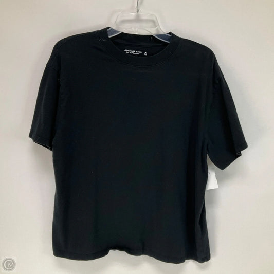 Top Short Sleeve Basic By Abercrombie And Fitch In Black, Size: M