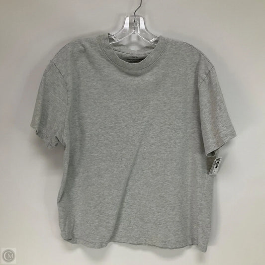 Top Short Sleeve Basic By Abercrombie And Fitch In Grey, Size: M