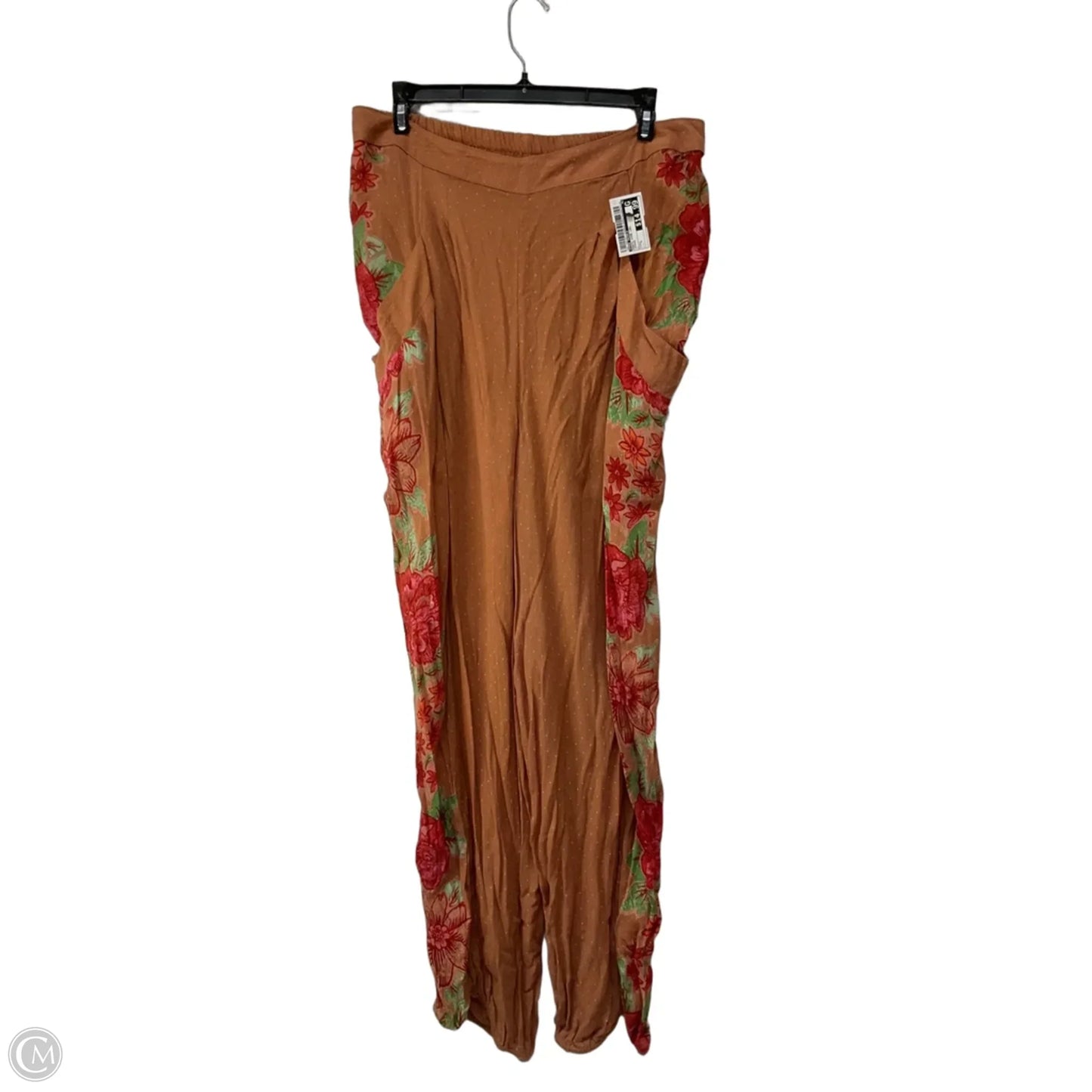 Pants Wide Leg By Free People In Orange, Size: L