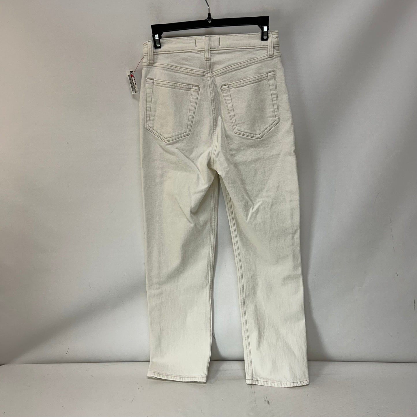 Jeans Straight By Abercrombie And Fitch In White Denim, Size: 4